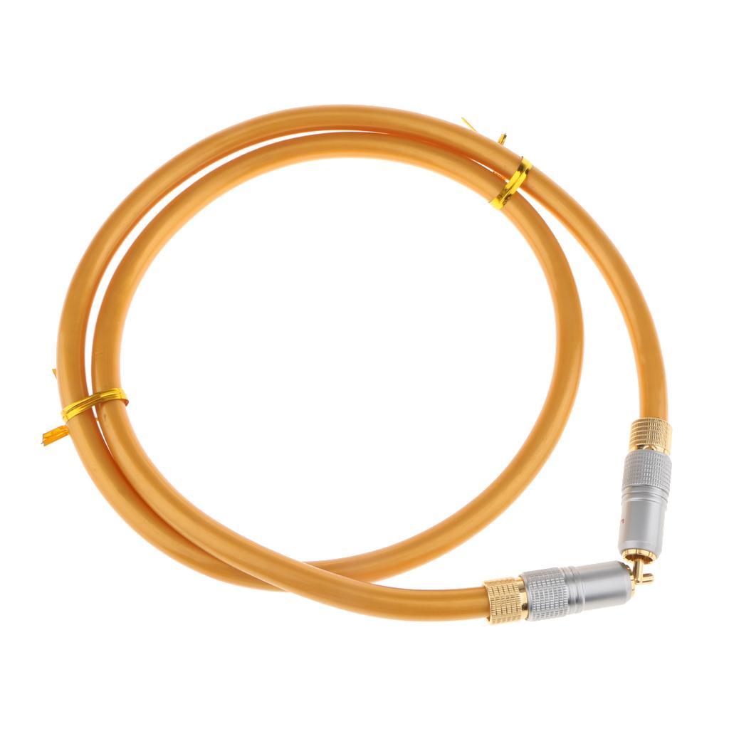 Gold 75 Ohm Digital Coaxial RCA Cable Male to Male 1m