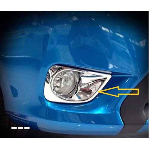 Ốp Viền Đèn Gầm Trước Sau Xe Mạ Crom Dành Cho Vios 2014 2015 2016 2017