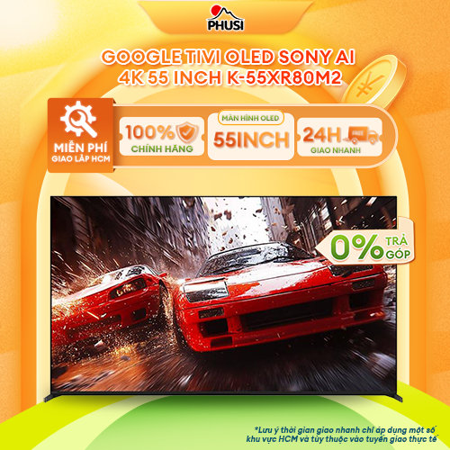 Google Tivi OLED Sony 4K 65 inch K-65XR80M2 / 55 inch K-55XR80M2, Hàng Chính Hãng, Mới 100