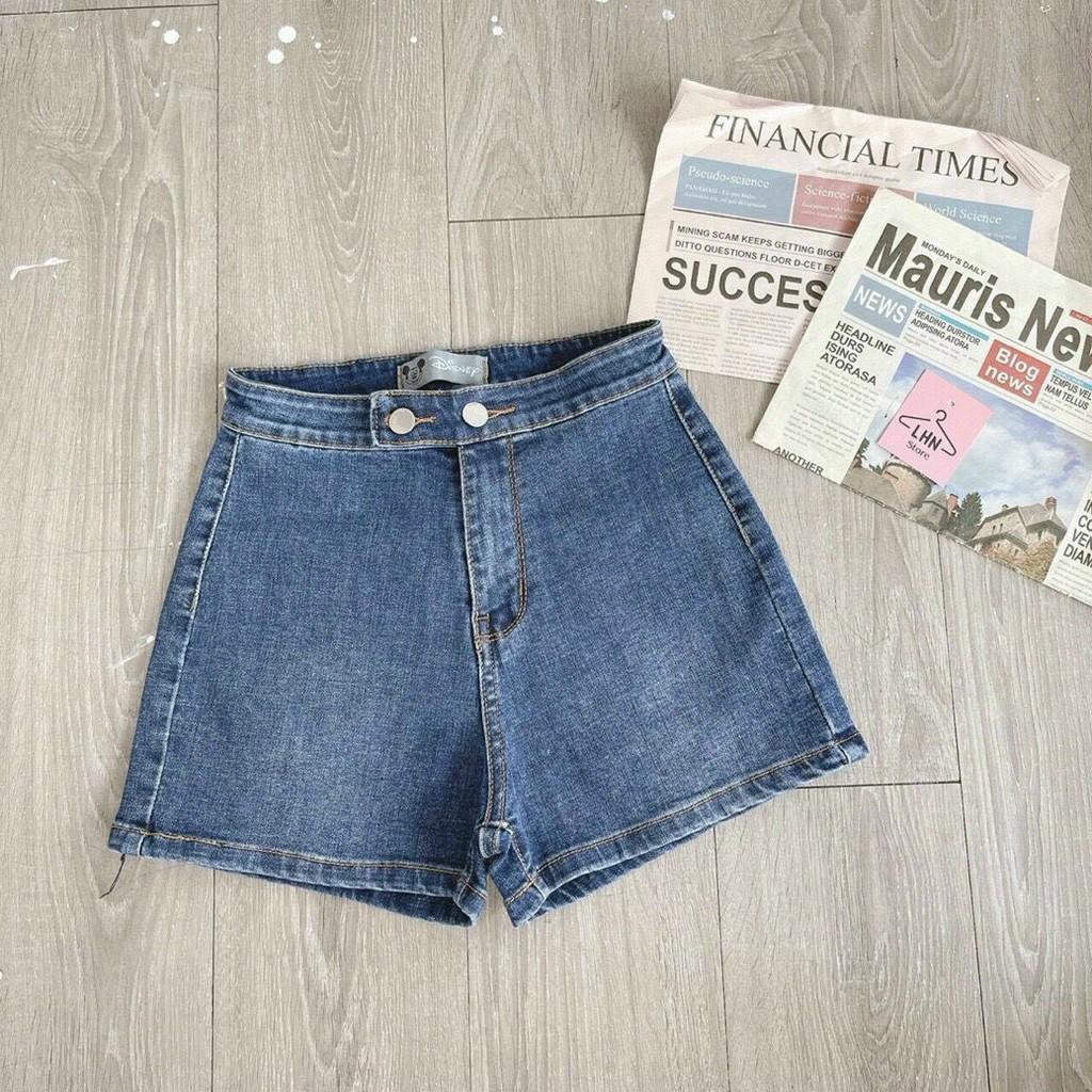 Quần short jean nữ lưng cao King168 , quần short nữ cao cấp QS29