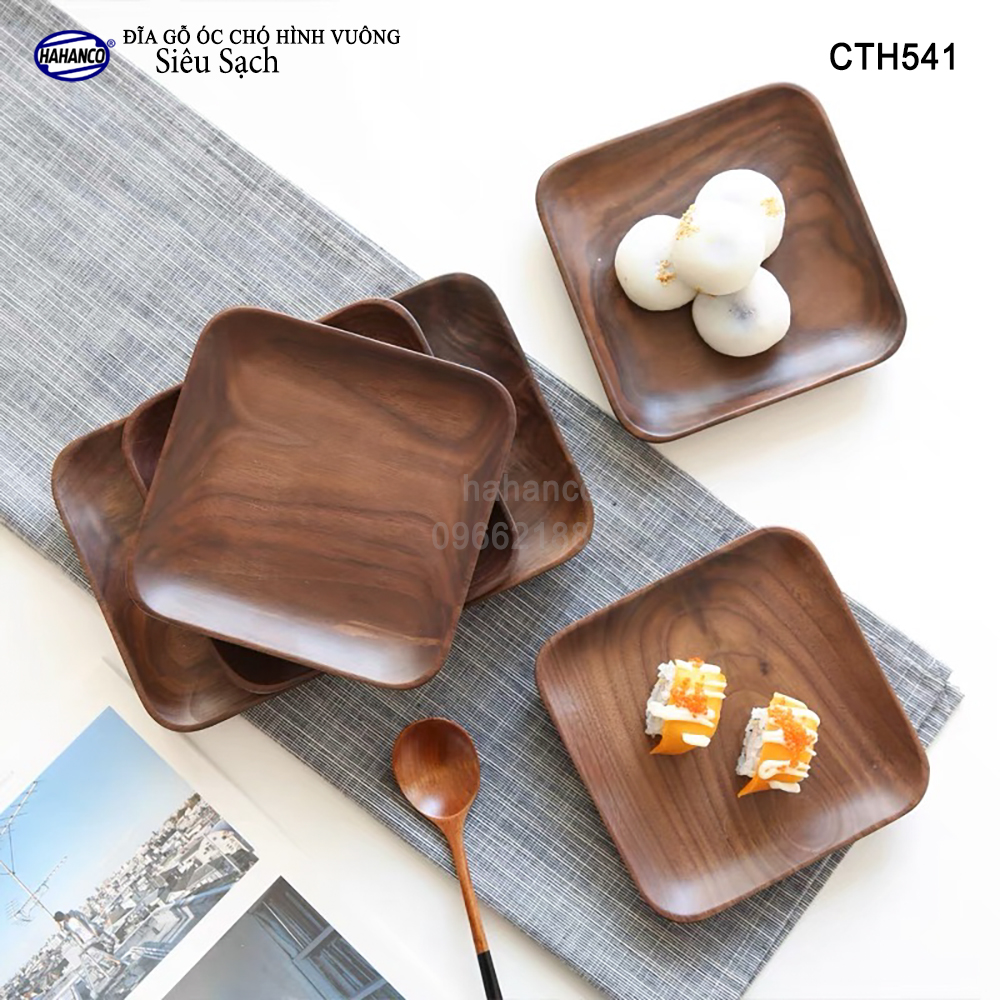 Đĩa Khay Gỗ Óc Chó hàng Xuất Khẩu - đựng đồ ăn/trang trí - đĩa bánh mì/trái cây/ bít tết/ pizza/ phụ kiện chụp ảnh, bày món ăn trong nhà hàng - Sang trọng trên bàn ăn