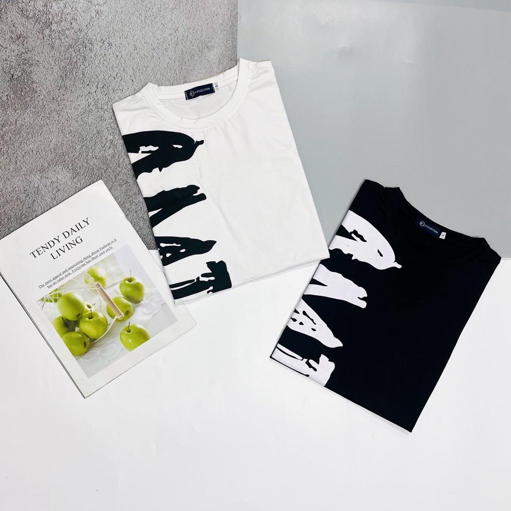 ÁO THUN NAM NỮ CỔ TRÒN TAY NGẮN THUN COTTON CO GIÃN - MỀM MỊN THỜI TRANG LUXURY HOT HIT