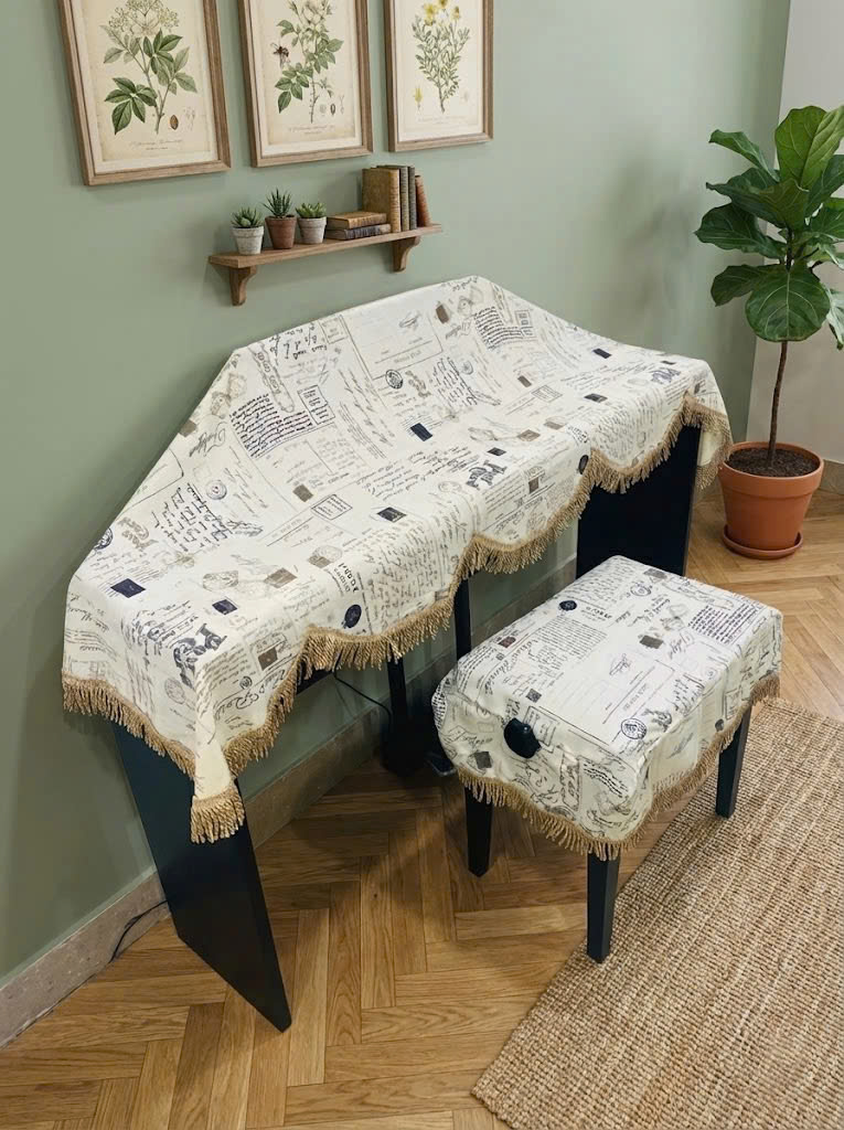 Khăn phủ đàn piano cơ đàn piano điện tử 88 phím sang trọng cổ điển - Hàng chính hãng
