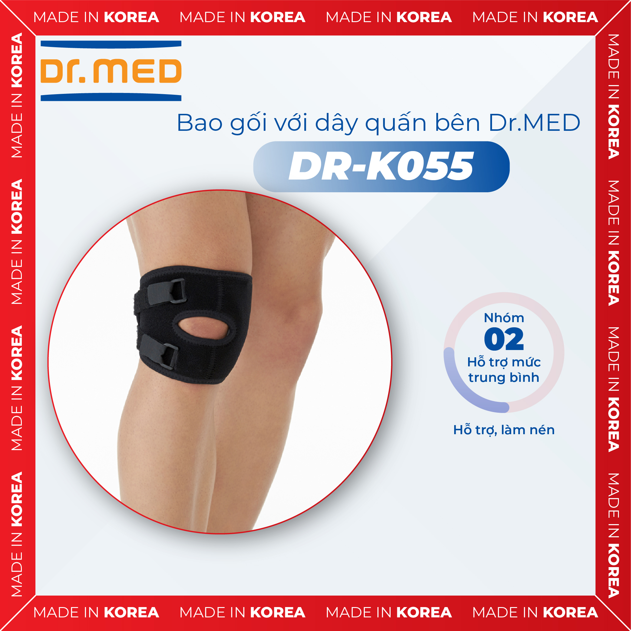 Bao gối với lò xo ở phía bên Dr.MED DR-K055