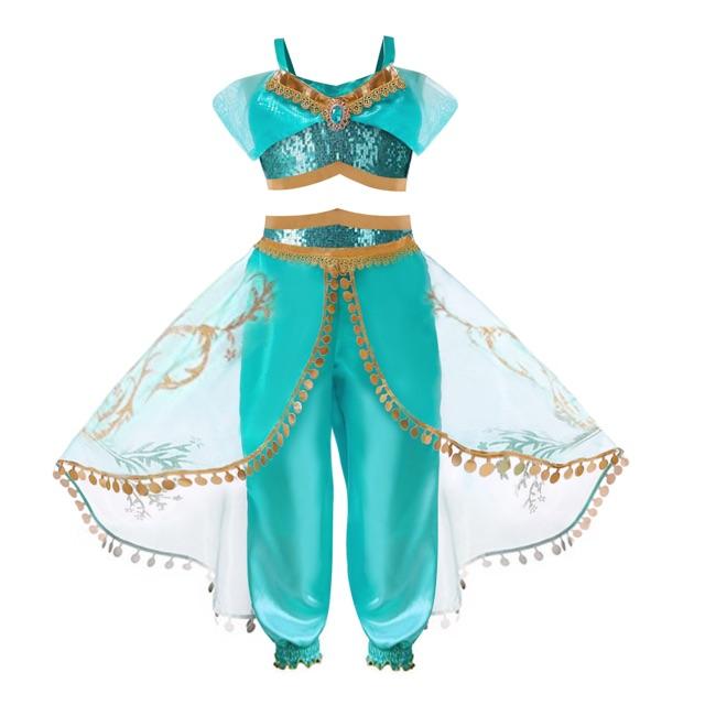 COSPLAY HALLOWEEN SET TRANG PHỤC HOÁ TRANG JASMIN TRONG PHIM ALLADIN VÀ CÂY ĐÈN THẦN CHO BÉ GÁI