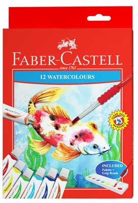 Hình ảnh Màu Vẽ Nước 12 Tuýp Màu 121004N Faber Castell