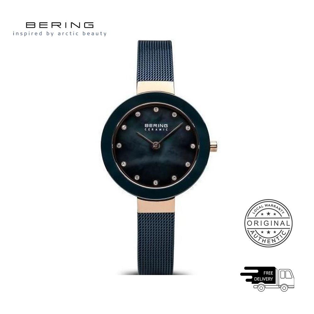 Đồng Hồ Nữ Bering Ceramic Màu Xanh Dương 11429-367