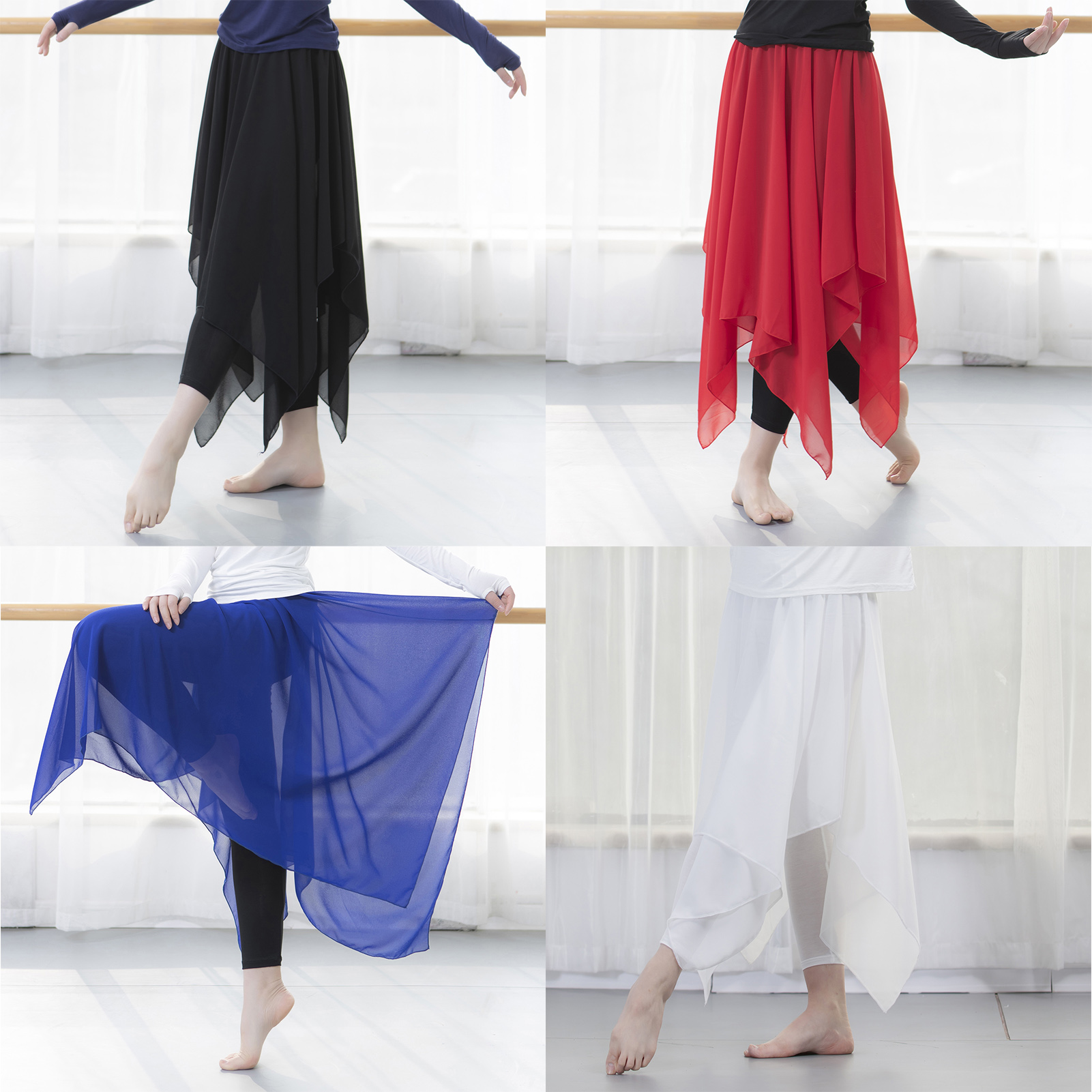 Quần váy 2 trong 1 thoáng khí mềm mại giữ ẩm dùng nó để khiêu vũ, yoga hoặc biểu diễn.