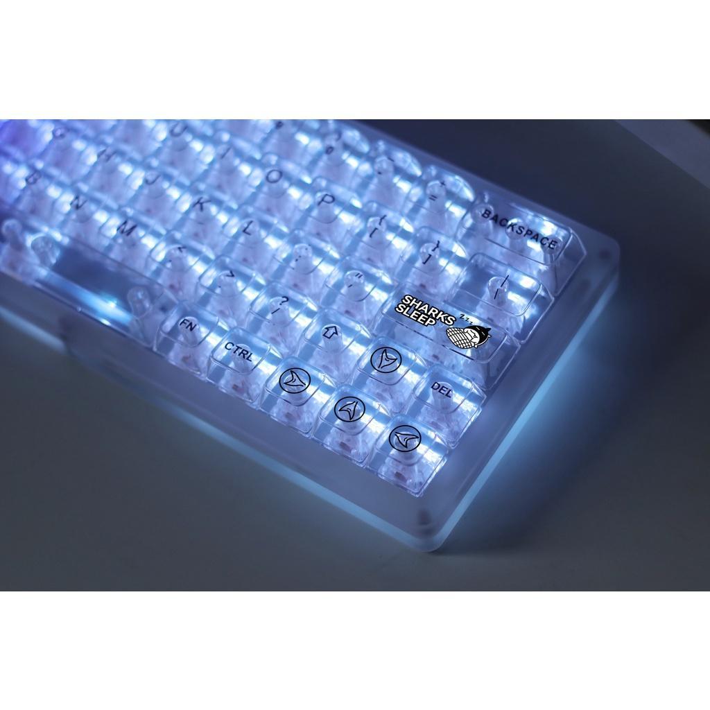 Bàn Phím Cơ 141 Phím Bằng Nhựa ABS Trong Suốt In Hình Phi Hành Gia Tăng Chiều Cao