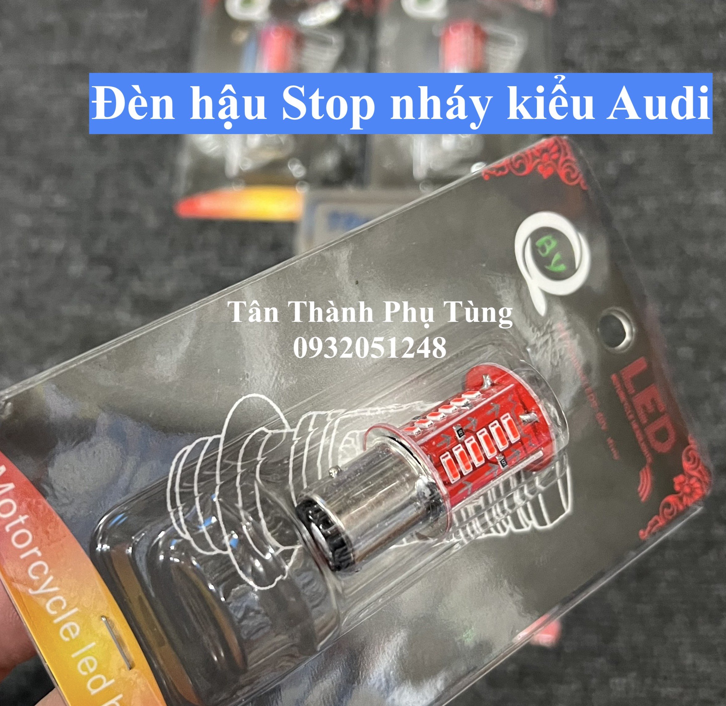 Đèn hậu nháy Audi Stop F1 gắn các dòng xe máy (30 bóng led)