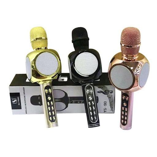 Micro Karaoke Bluetooth JVJ YS-90 Micro Hát Kèm Loa Kết Nối Thẻ Nhớ, USB Hỗ Trợ Ghi Âm