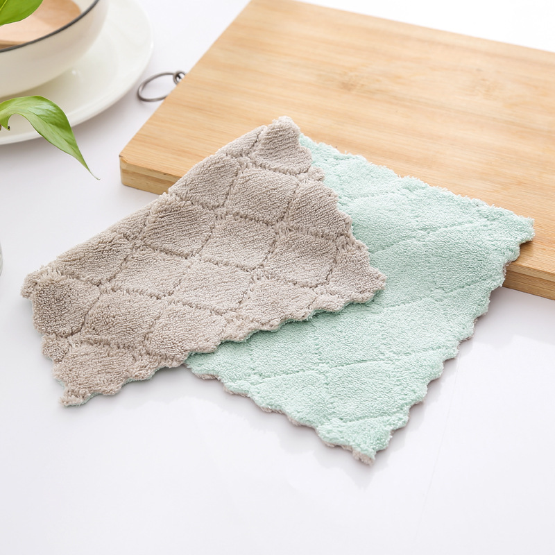 Combo 2 Khăn Lau Đa Năng Sợi Microfiber (Màu ngẫu nhiên)