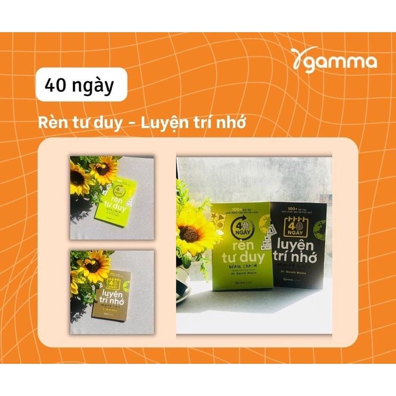 Combo 100+ Bài Tập Kích Thích Não Bộ Hiệu Quả : 40 Ngày Luyện Trí Nhớ + 40 Ngày Rèn Tư Duy - Bản Quyền - 40 Ngày Luyện Trí