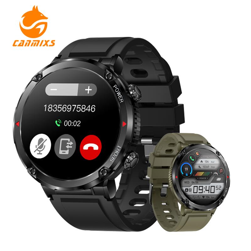 CANMIXS Thông minh Đồng hồ cho nam 1.6 inch Bluetooth Gọi smartwatch cho nữ theo dõi thể dục đồng hồ IP68 Đồng hồ thể thao chống thấm nước