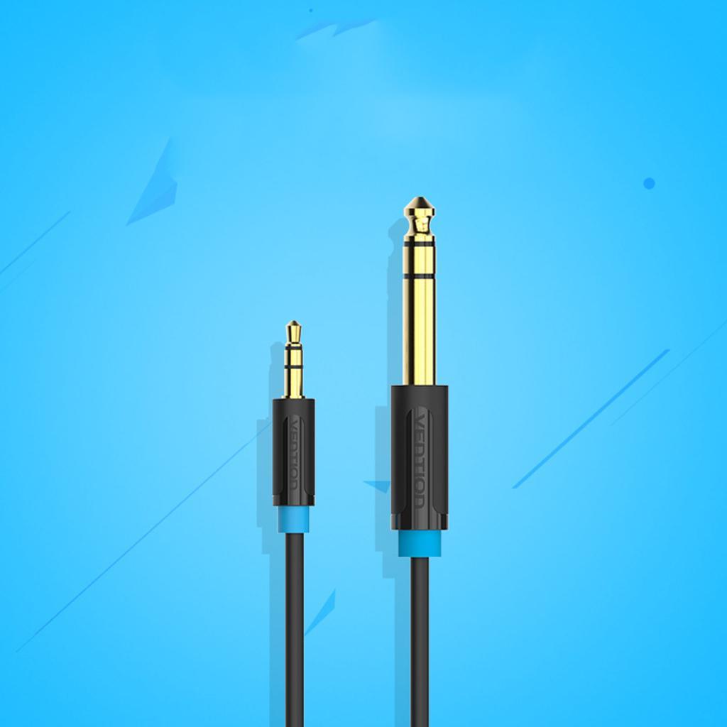 3.5mm to 6.5/6.35mm Adapter Aux Cable Male to Male for Mixer Amplifier 0.5m New