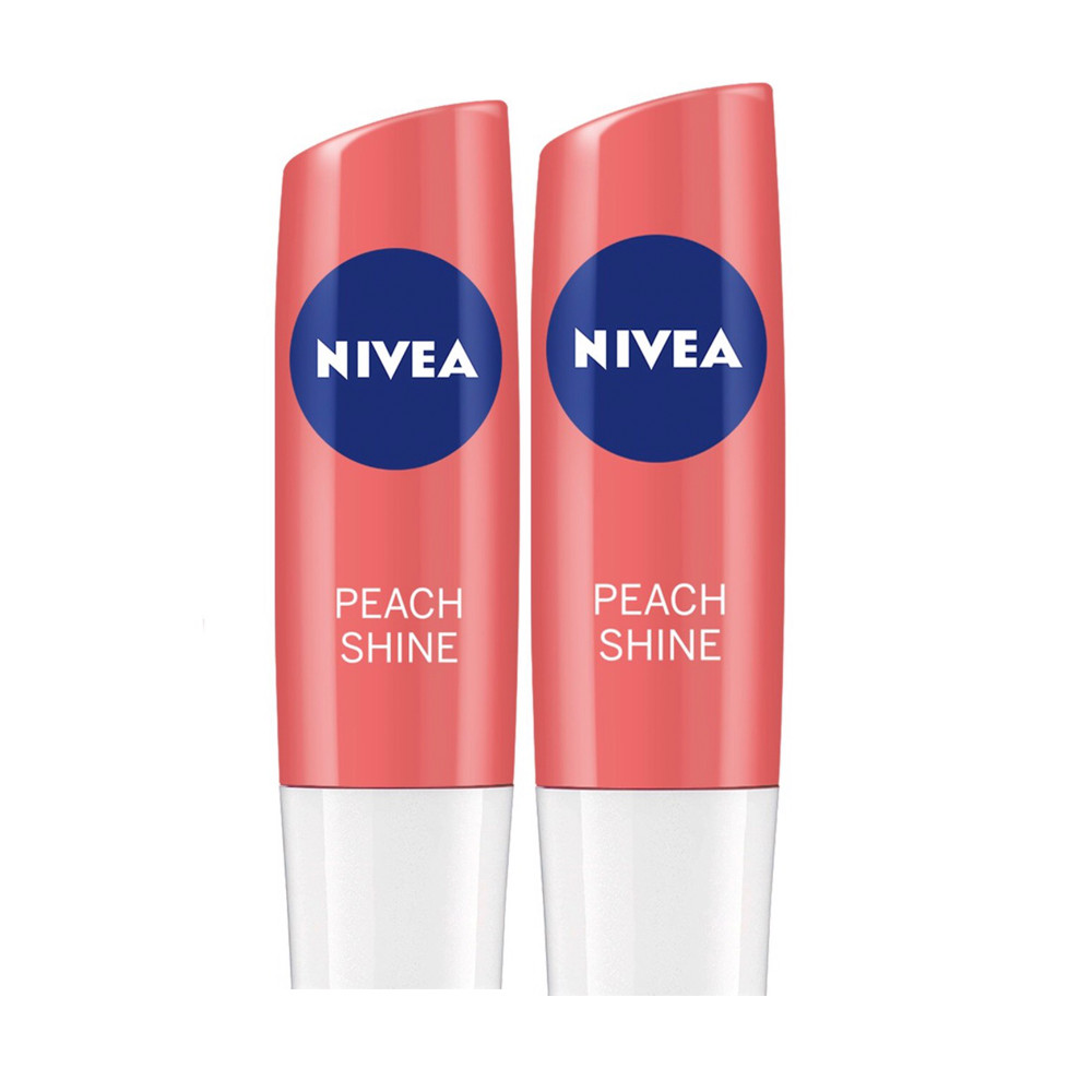 Bộ 2 Son Dưỡng Ẩm Nivea Hương Đào 85031 (4.8g*2)