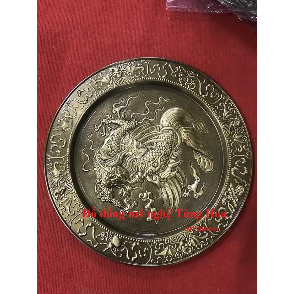 Mâm đồng chữ, tứ linh, phong thủy