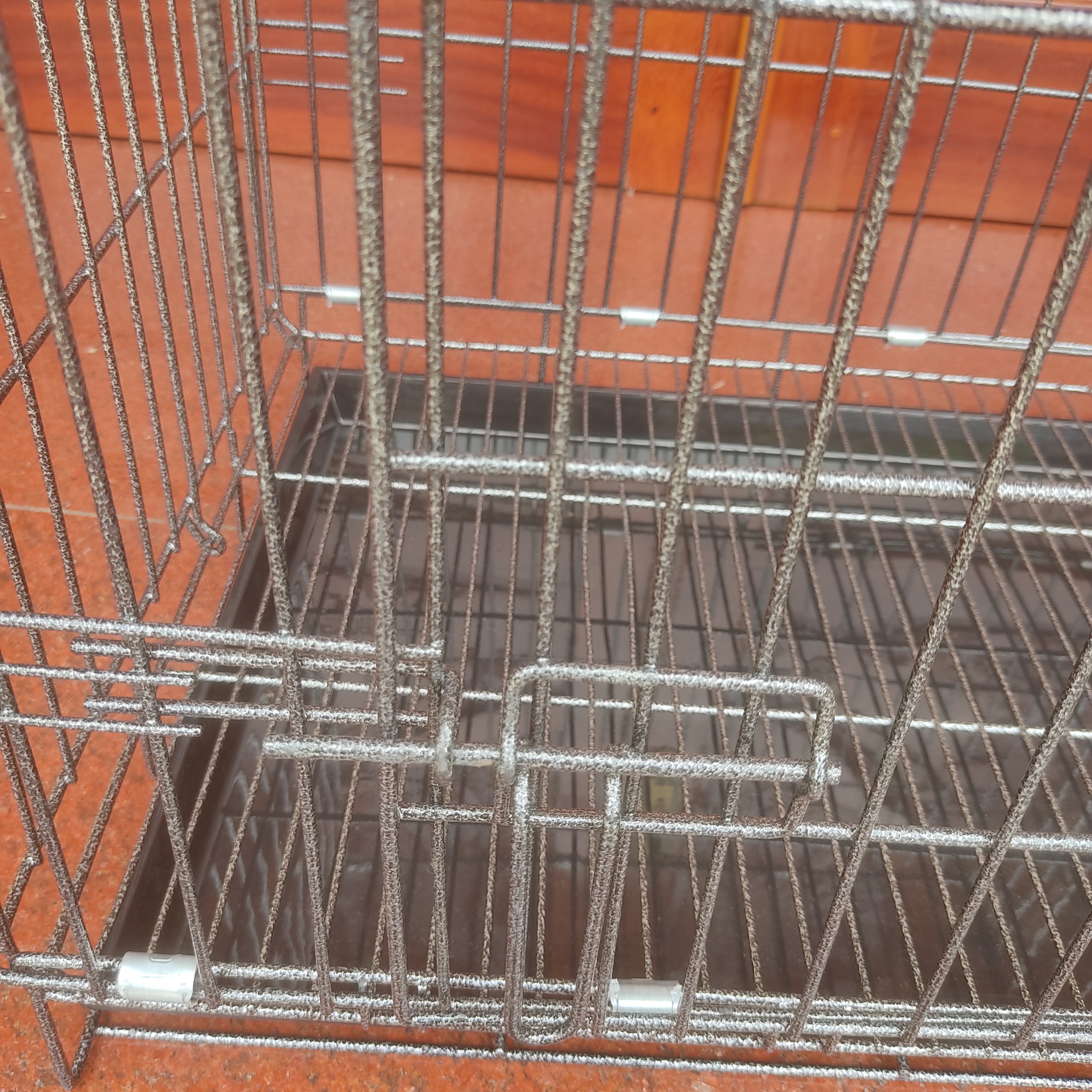 Chuồng chó sơn tĩnh điện size to Lồng màu vân đá