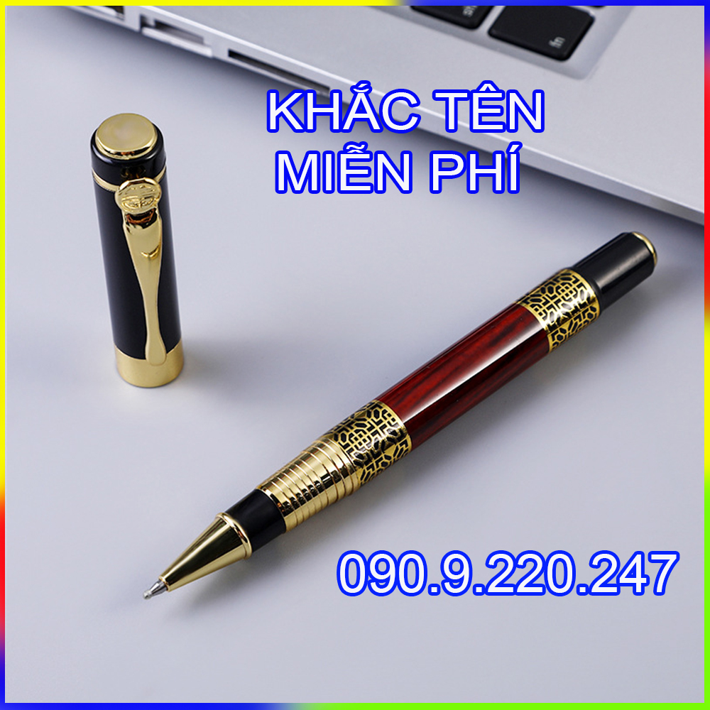 Bút ký khắc tên cao cấp Doanh nhân, mực ịn đều ở mọi góc nghiêng