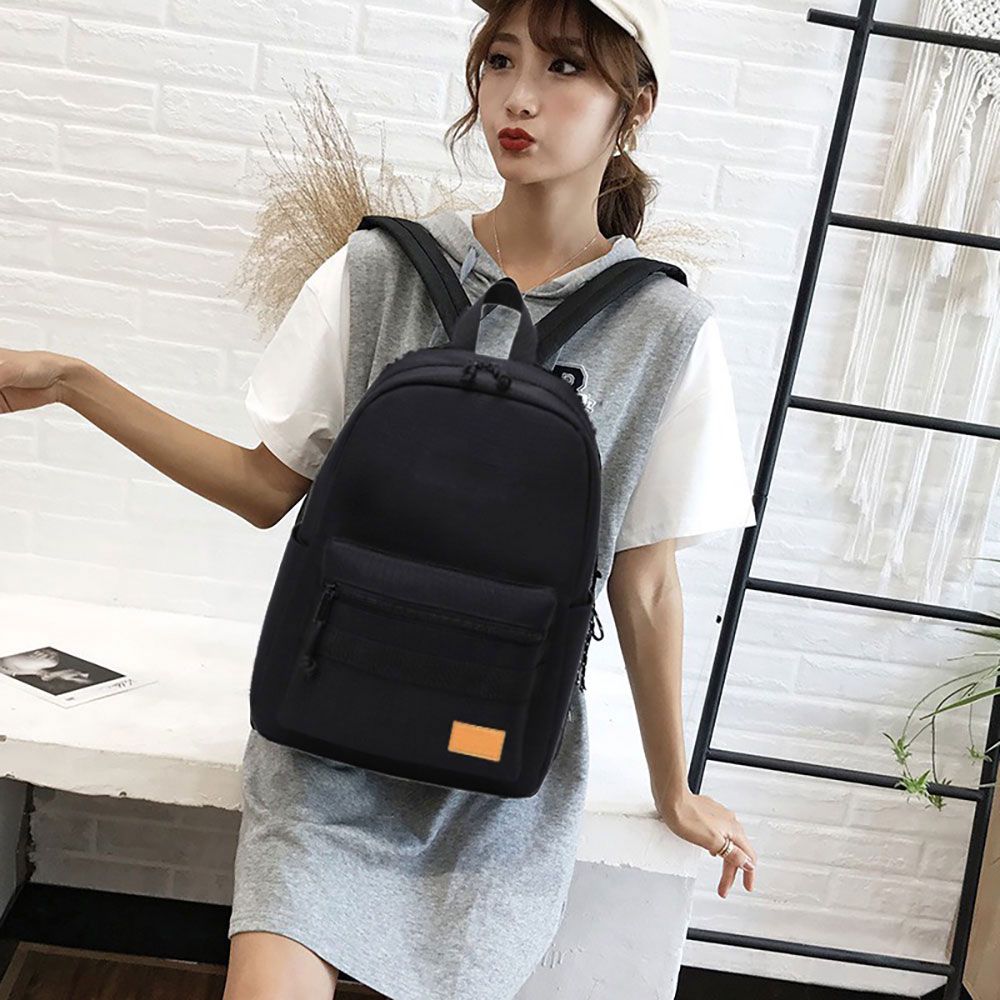 Balo - cặp sách Ulzzang Basic B097 vải Oxford nhỏ đi học, đi làm, du lịch, đựng laptop Unisex nam nữ phong cách thời trang, cá tính