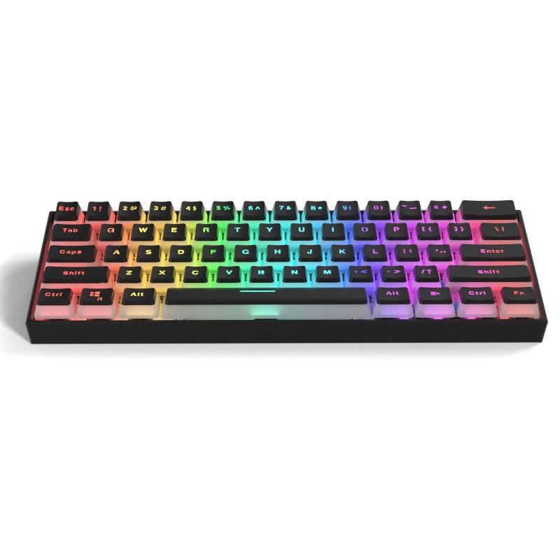 Bàn Phím Cơ Dây Đèn Led 61 Phím Loại C Rgb