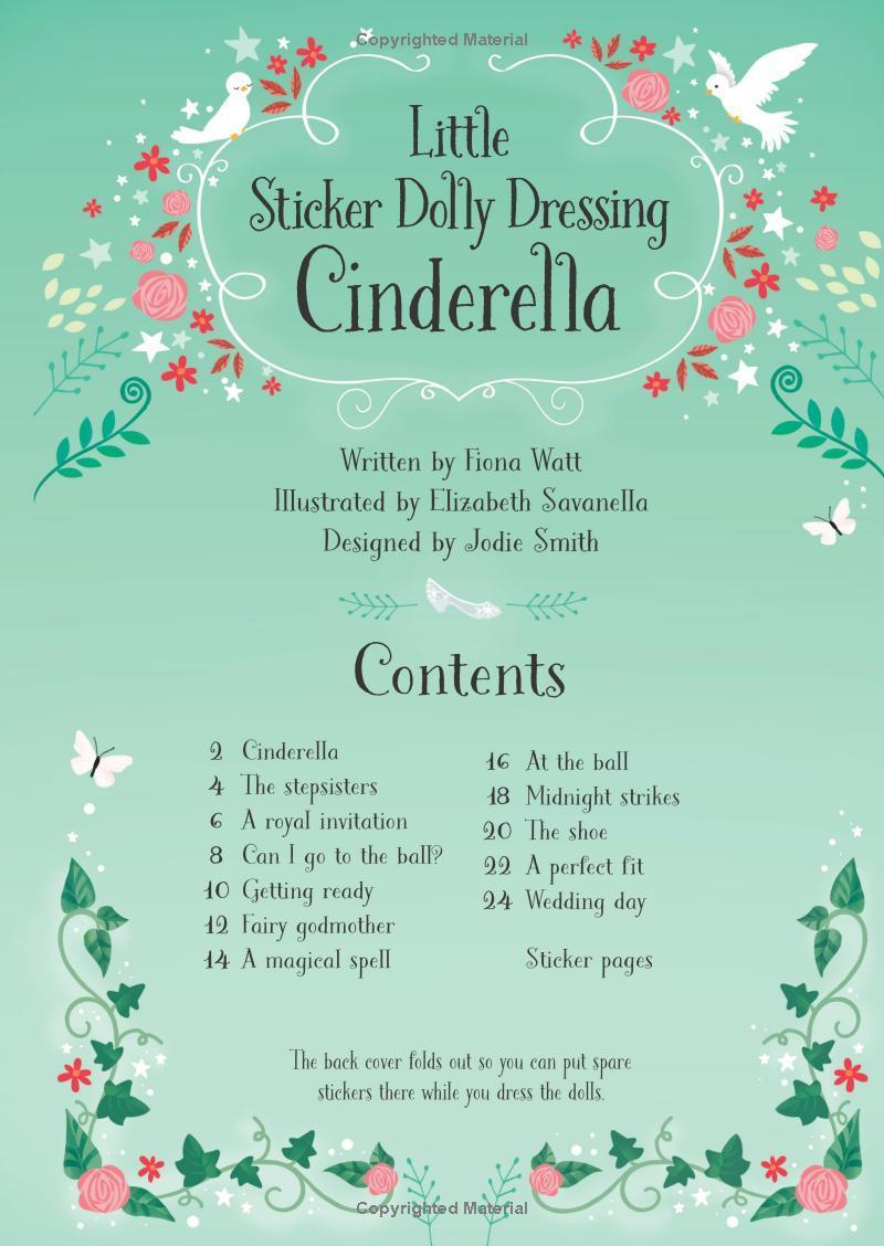 Sách ngoại văn: Little Sticker Dolly Dressing Fairytales Cinderella