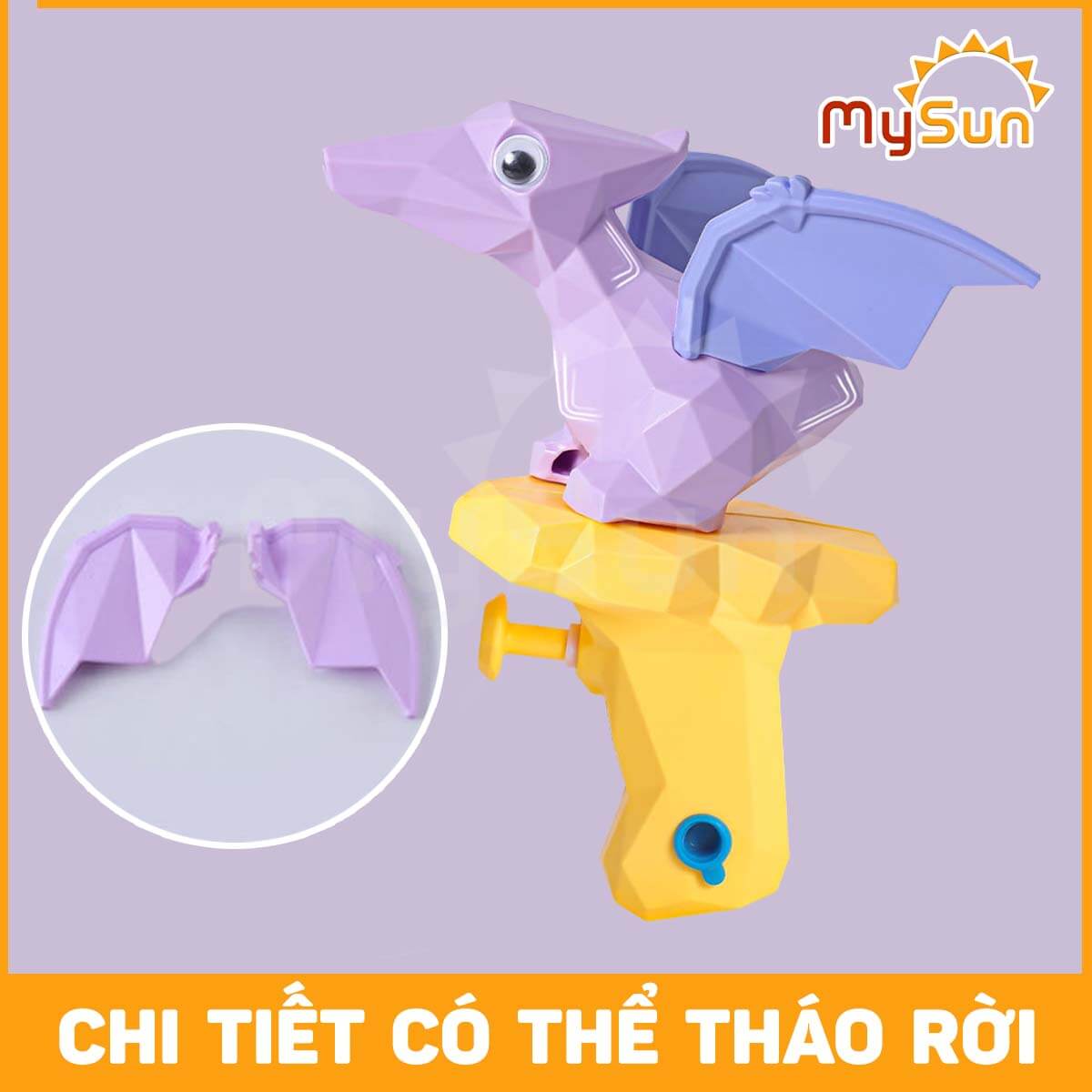 Súng nước đồ chơi khủng long trẻ em mini giá rẻ cho bé.