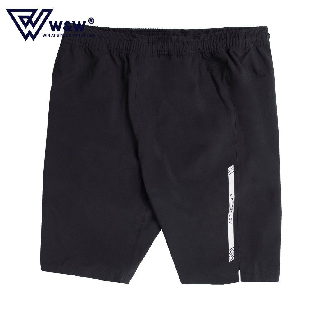 Quần Short Nam W&amp;W Vải Gió Cạp Chun, Chất Liệu Mỏng Nhẹ, Thoáng Mát, Dáng Thể Thao Trẻ Trung WSH28