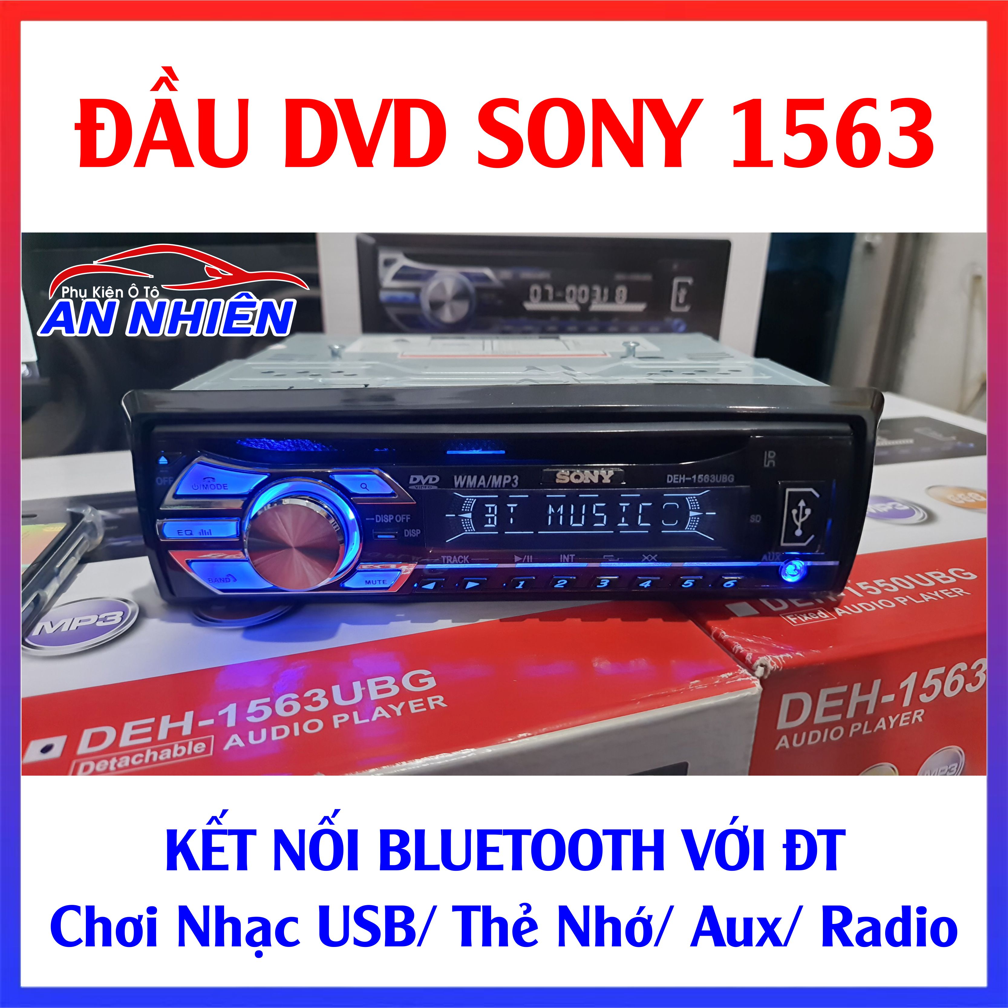 Đầu DVD Cho Ô Tô - Công Suất Cực Khỏe 52Wx4, Nghe Cực Đã