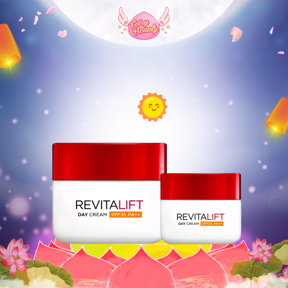 [L'OREAL PARIS] Kem Dưỡng Ban Ngày Chứa Retinol Chống Lão Hoá Tối Ưu Revitalift Moisturizing Cream Day SPF35 PA++50/20ml