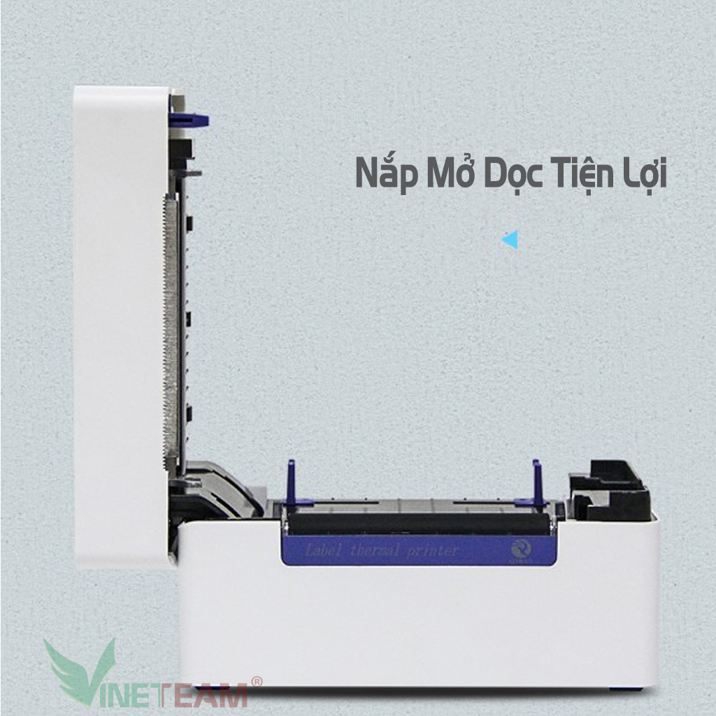 VINETTEAM Máy In  Mã Vạch Đơn Hàng Hóa Đơn Trên Các Sàn TMĐT QR-368 Máy In Nhiệt Không Cần Mực Mini Code Barcode -Hàng Chính Hãng