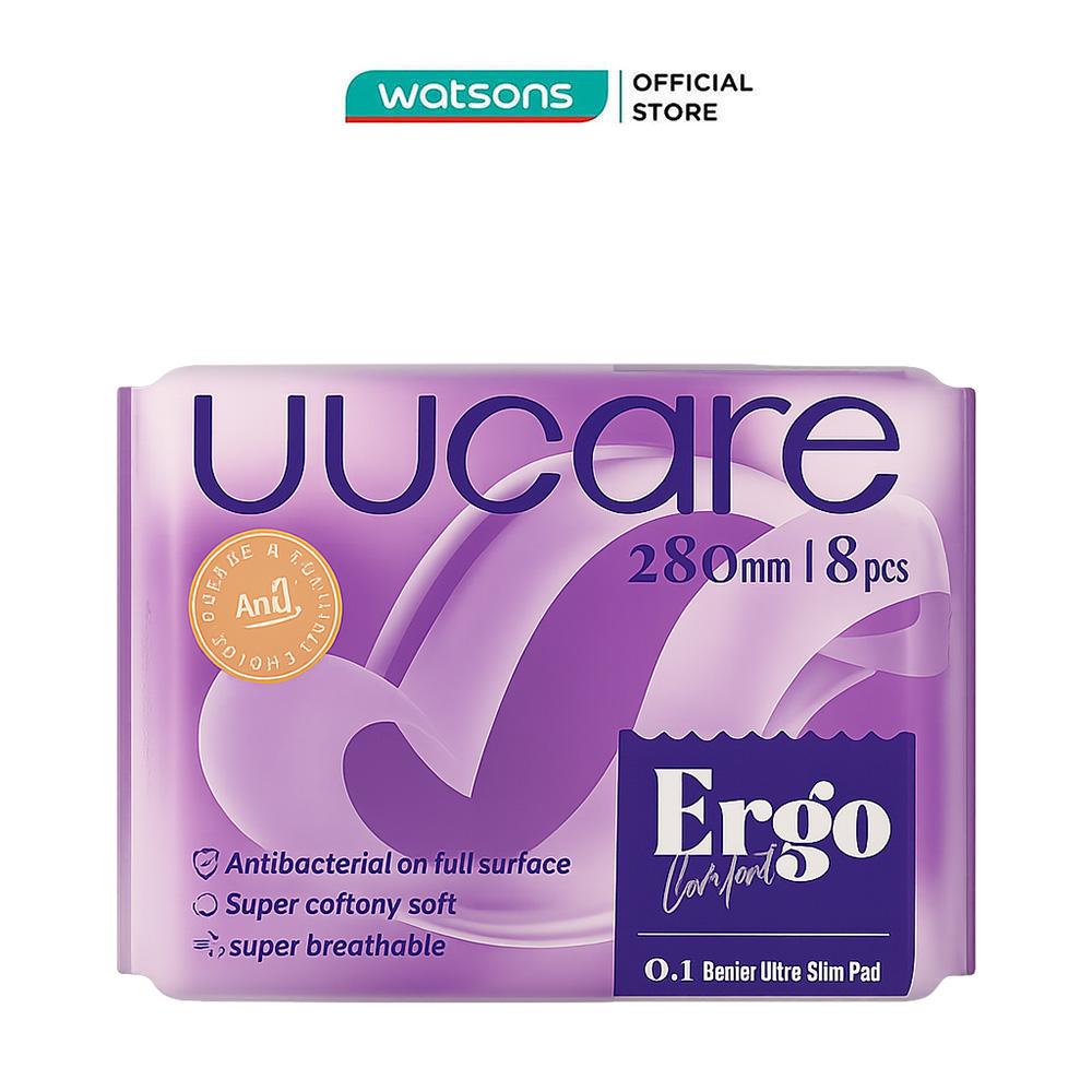 Băng Vệ Sinh Siêu Mỏng UUcare Ergo Loại Ngày Và Đêm 28cm 8 Miếng
