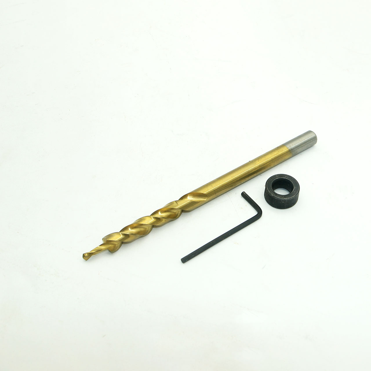 Mũi khoan xiên gỗ 9.5mm x 160mm phủ titan vàng chuôi tròn