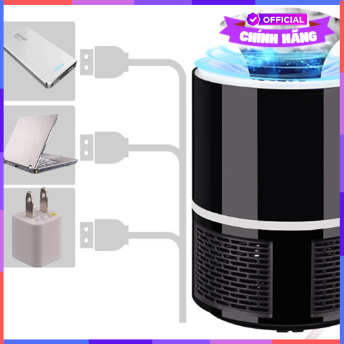 Máy Bắt Muỗi Và Diệt Côn Trùng Vouller Uv Led Mosquito Killer - Light Controll Cao Cấp (Đen) Tặng Kèm 2 Gương Mini - Hàng Chính Hãng