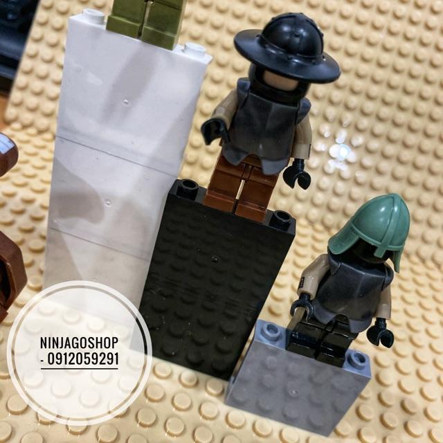 Gạch trưng bày lego cao thấp phụ kiện trưng bày lego