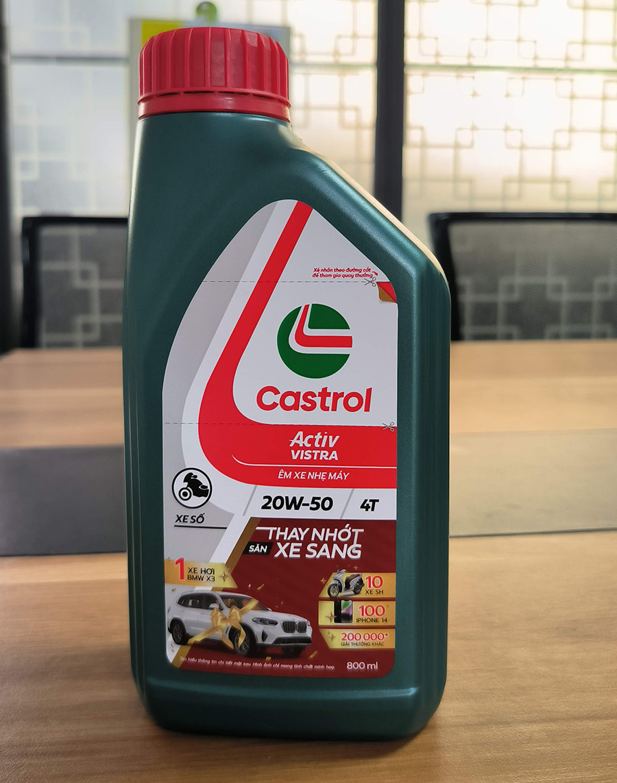 Dầu nhớt xe số Castrol Activ Vistra 20W-50