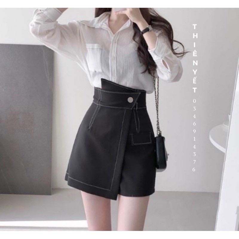 Sooc giả váy chỉ nổi, chân váy hot, giả váy chỉ trắng