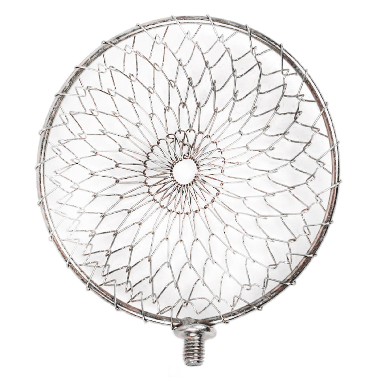 Stainless Steel/Iron Round Frame Fishing Landing Net Head 10/13cm fit Universal Pole Handle Carp Coarse Sea Fishing Tackle Accessories