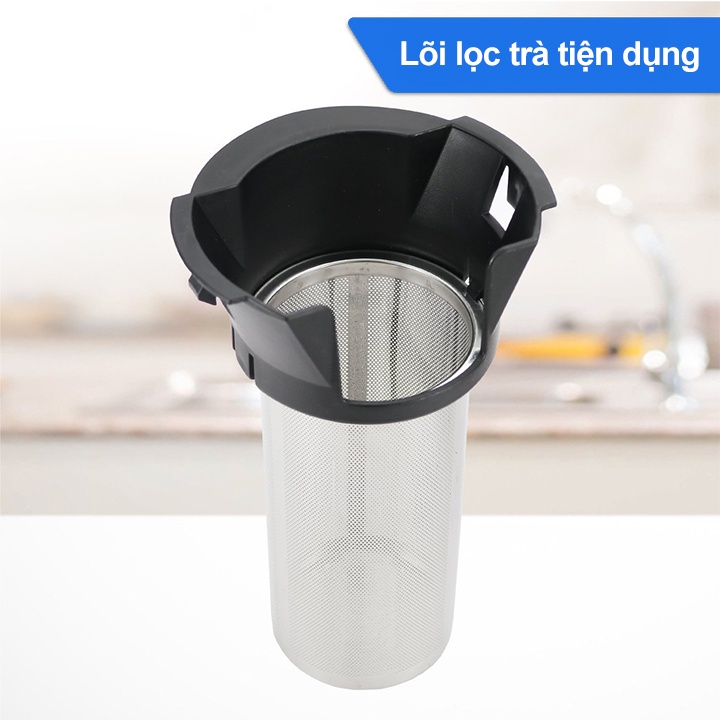 Ấm Siêu Tốc Thủy Tinh Có Lõi Lọc Trà - Công Nghệ CHLB Đức - Dung Tích 1.8L - Model BC2819