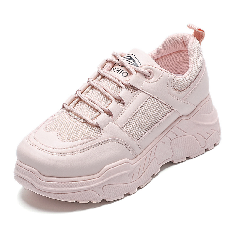 Giày thể thao sneaker nữ, tôn dáng phối lưới độn đế 3 phân
