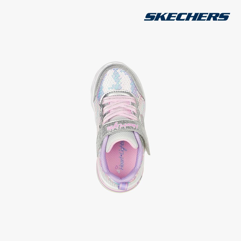 SKECHERS - Giày sneakers bé gái cổ thấp Sweetheart Lights 302313N
