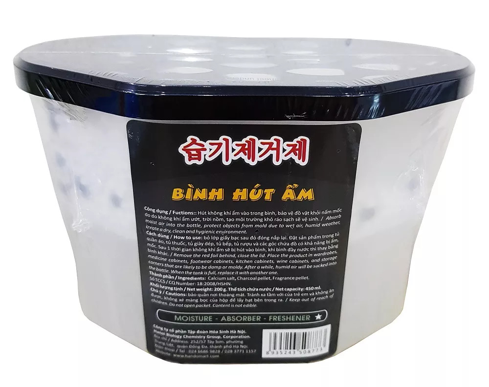 Hộp Hút Ẩm Khử Mùi Nấm Mốc Than Hoạt Tính 450Ml