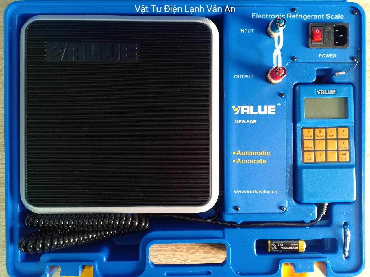 Bàn cân nạp gas tự động value-ves-50b