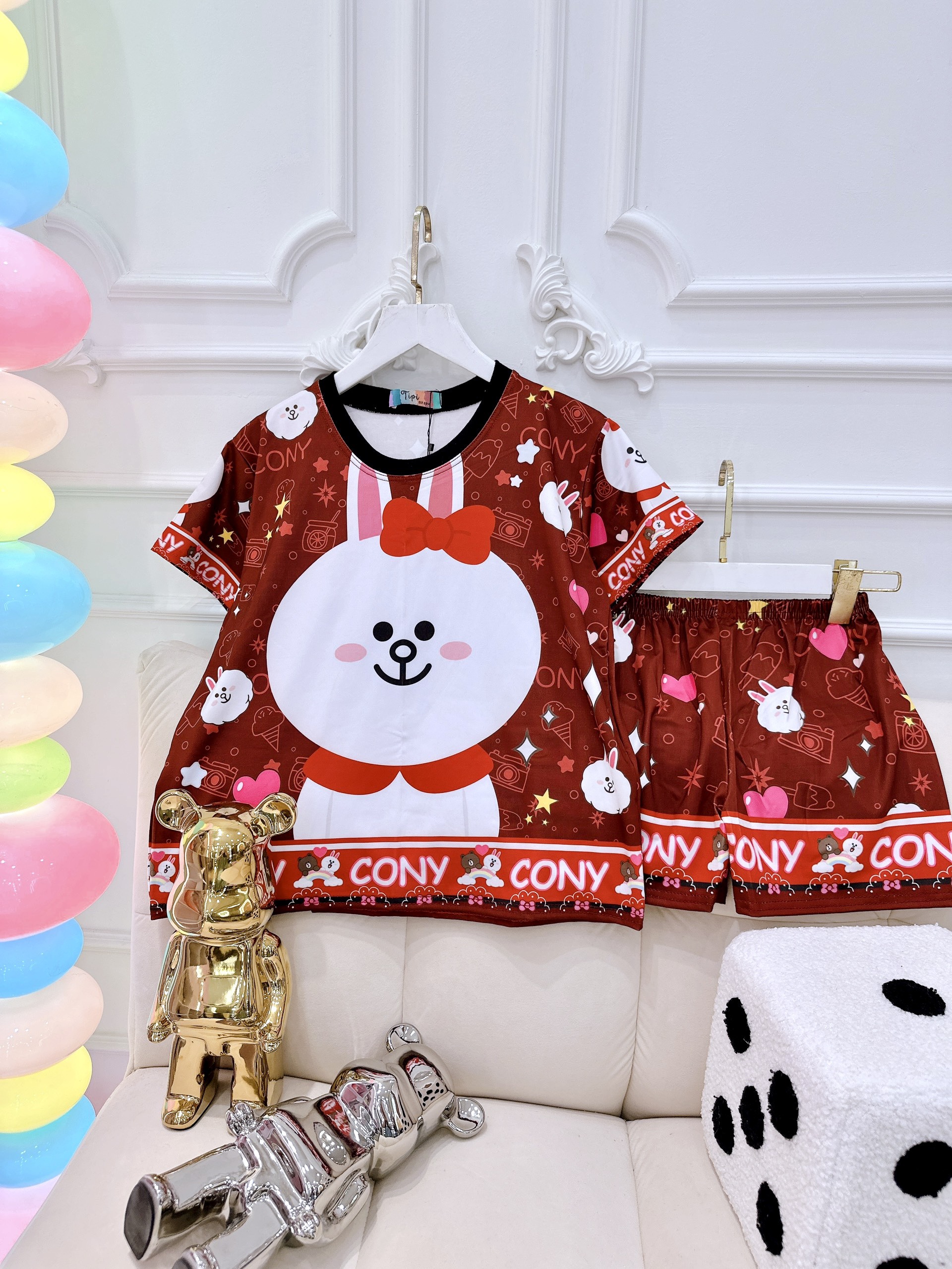Đồ bộ baby cho bé gái mặc nhà đùi chất thun lạnh in 3D. Đồ bộ bé gái thun lạnh. Đồ bộ bé gái 28kg. Bé gái đồ bộ mặc nhà. Đồ bộ thun lạnh mặc ngủ bé gái. thỏ melody-mèo kitty-mèo marie-chuột minnie-boo-bobo-bé maruco-pucca.......