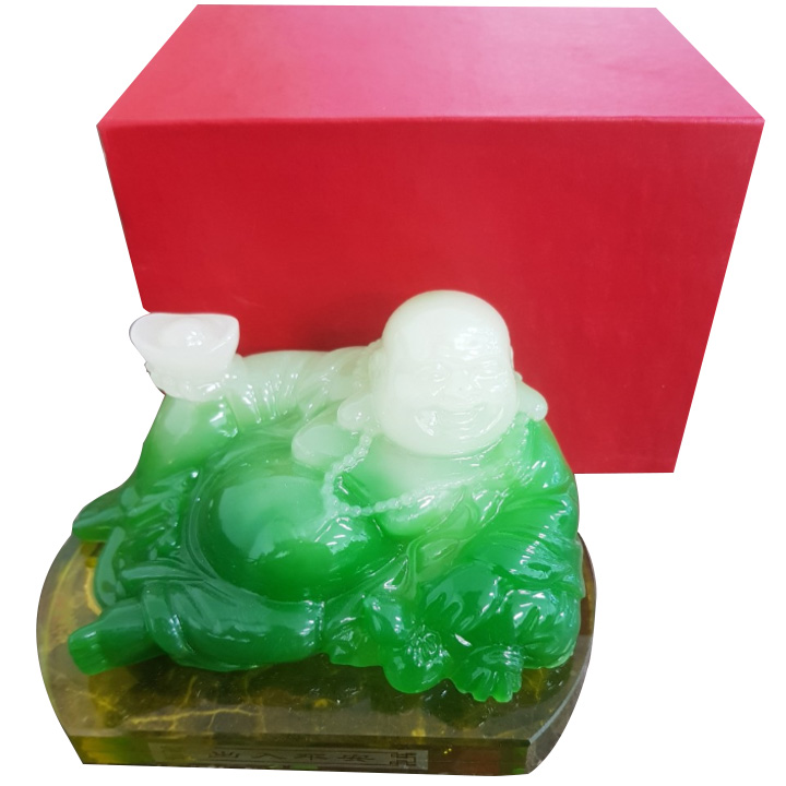 Tượng Phật Trang Trí Phong Thủy Trong Nhà Và Taplo xe ô Tô - 2 màu: Vàng và Xanh - Mã: TP-DL03