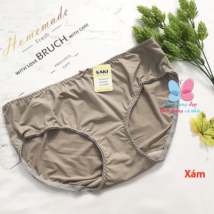 Quần lót nữ size từ 70-82kg thun lạnh Hàng Việt Nam Saki - Bigsize34xl