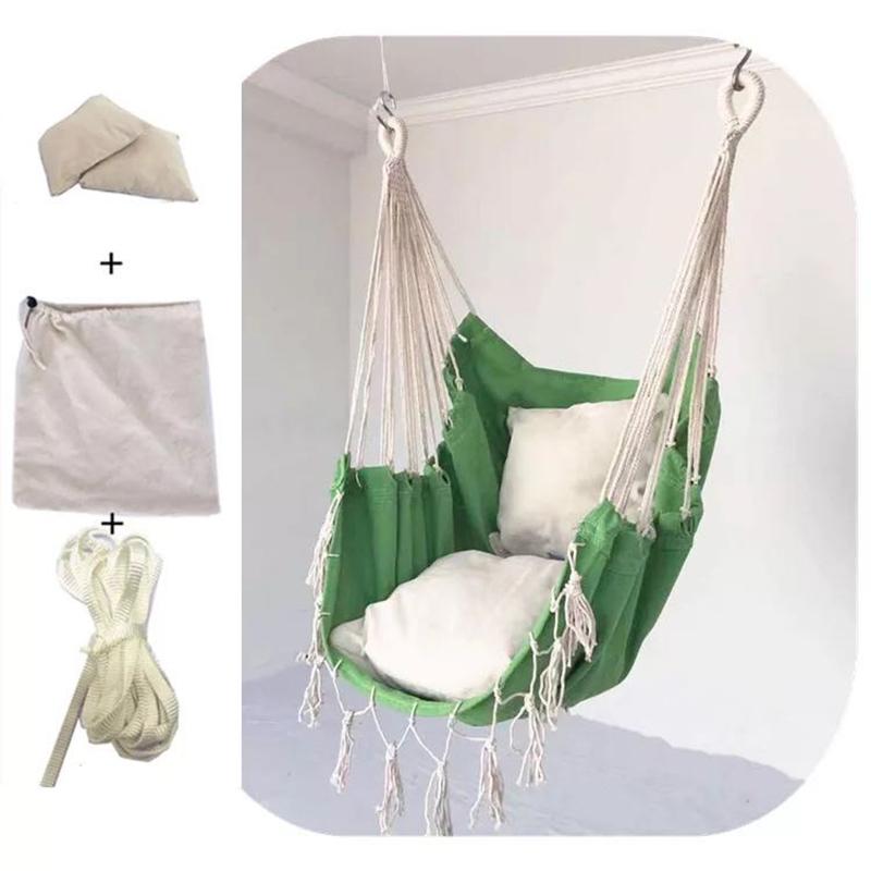 Đĩa Đơn-Người Võng Trại Cam Đồ Treo Ghế Xoay Có Thể Lựa Chọn Đế Gỗ Và Gối Nội Thất Phòng Ngủ