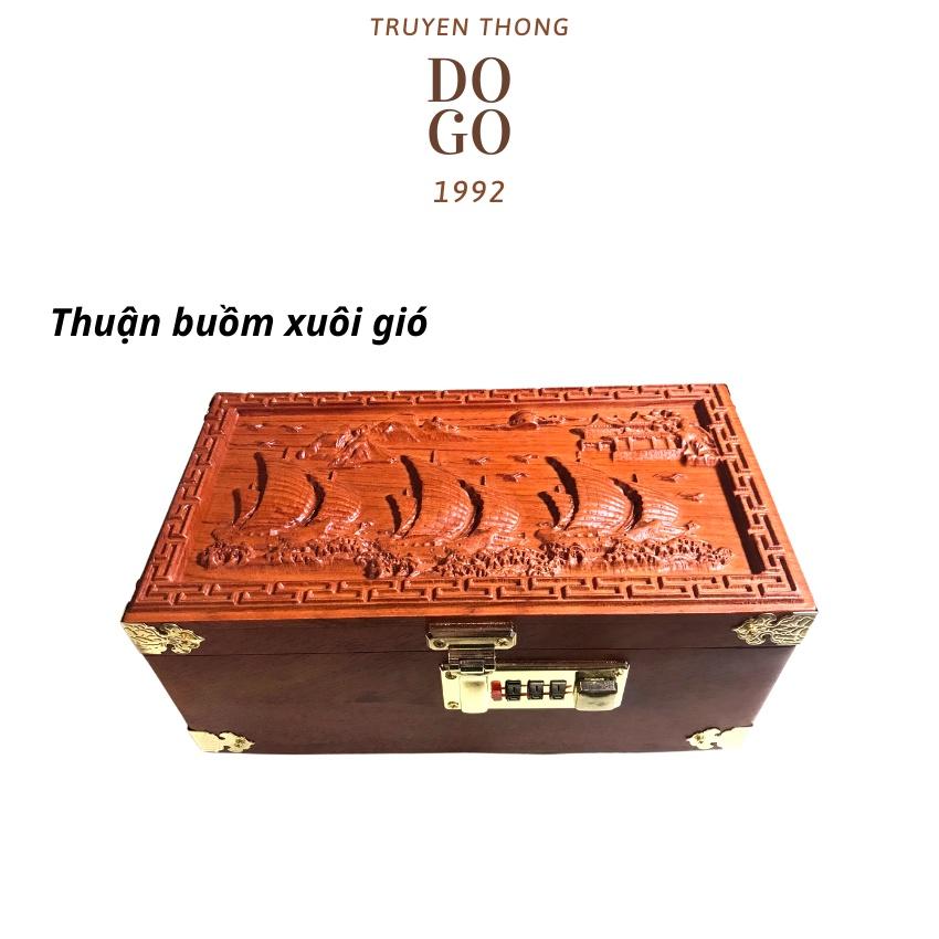 Hộp tiết kiệm gỗ Hương có khóa mật mã