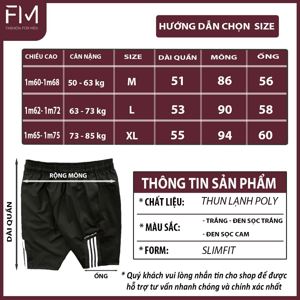 Quần short nam thể thao thun lạnh cao cấp thoải mái, năng động, trẻ trung – FORMEN SHOP – FMPS135