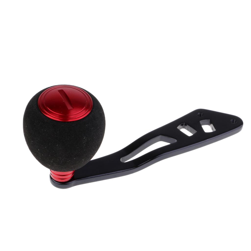Power Fishing Reel Handle Knob Drum Baitcasting Reel Handle Rocker Arm Gold